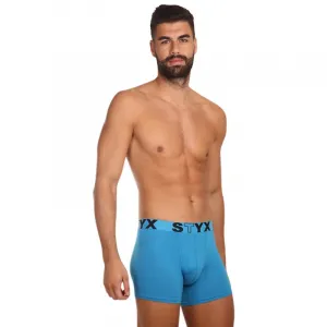 Pánske boxerky Styx long športová guma svetlo modré (U969) M, trenky