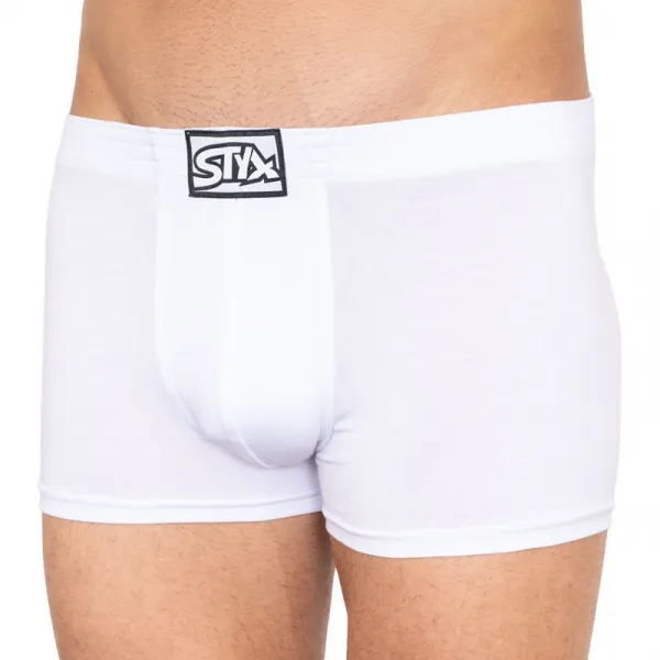 Pánske boxerky Styx klasická guma biele (Q1061) M, trenky