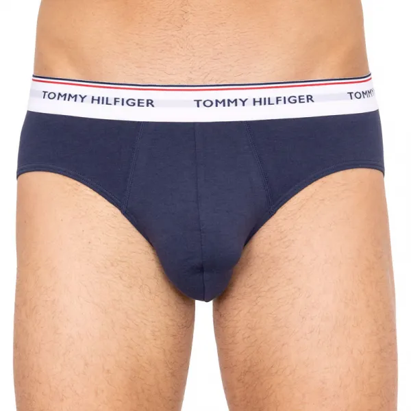 3PACK pánske slipy Tommy Hilfiger tmavo modré (1U87903766 904) M