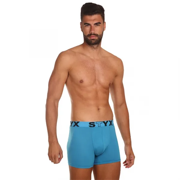 3PACK pánske boxerky Styx long športová guma modré (U9676869) S, trenky