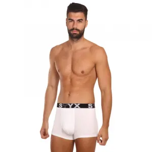 Pánske boxerky Styx športová guma biele (G1061) M, trenky