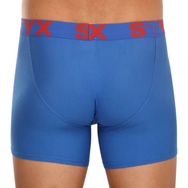 Pánske boxerky Styx long športová guma modré (U967) M, trenky