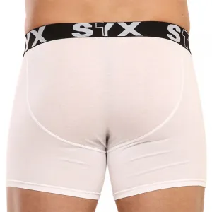 Pánske boxerky Styx long športová guma biele (U1061) M, trenky