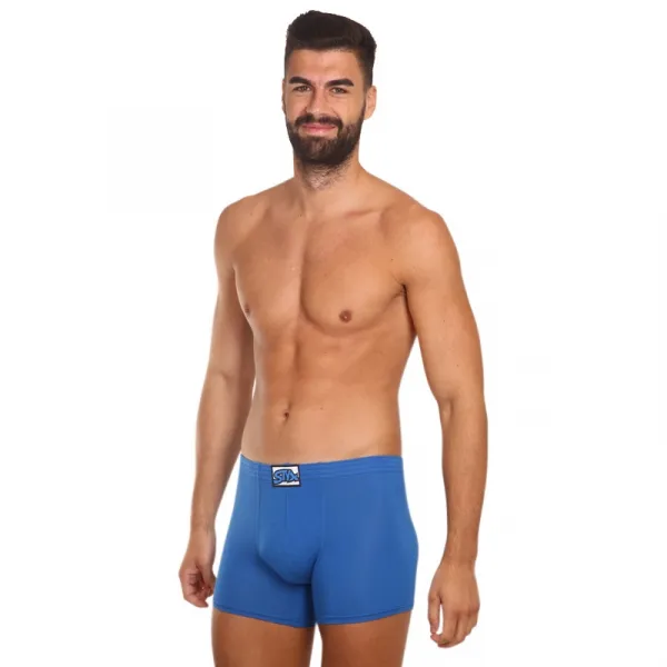 Pánske boxerky Styx long klasická guma modré (F967) S, trenky