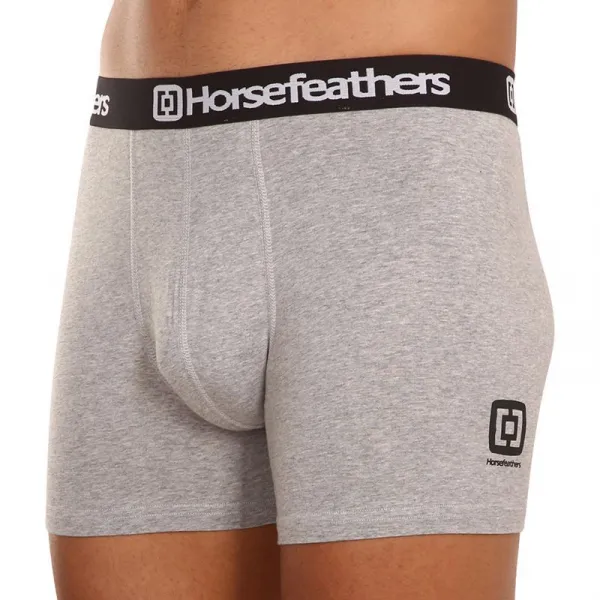 3PACK pánske boxerky Horsefeathers Dynasty heather gray (AM067C) XXL, trenky