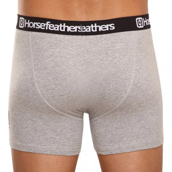 3PACK pánske boxerky Horsefeathers Dynasty heather gray (AM067C) XXL, trenky