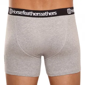3PACK pánske boxerky Horsefeathers Dynasty heather gray (AM067C) XXL, trenky