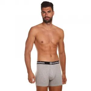 3PACK pánske boxerky Horsefeathers Dynasty heather gray (AM067C) XXL, trenky