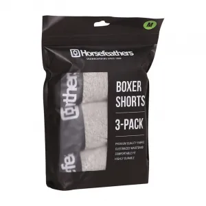 3PACK pánske boxerky Horsefeathers Dynasty heather gray (AM067C) XXL, trenky