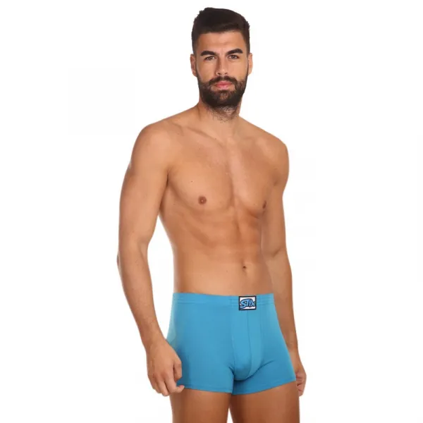 Pánske boxerky Styx klasická guma modré (Q969) S, trenky