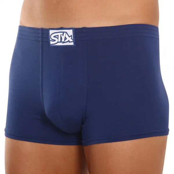 Pánske boxerky Styx klasická guma modré (Q968) L, trenky