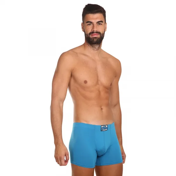 Pánske boxerky Styx long klasická guma modré (F969) M, trenky