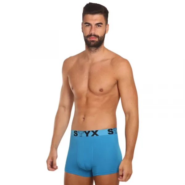 Pánske boxerky Styx športová guma svetlo modré (G969) M, trenky