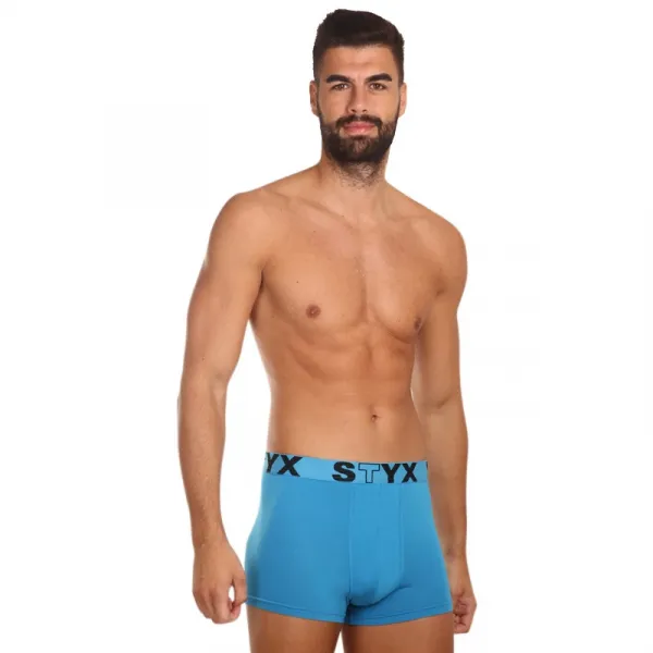 Pánske boxerky Styx športová guma svetlo modré (G969) M, trenky