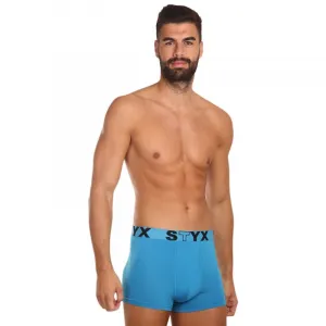 Pánske boxerky Styx športová guma svetlo modré (G969) M, trenky