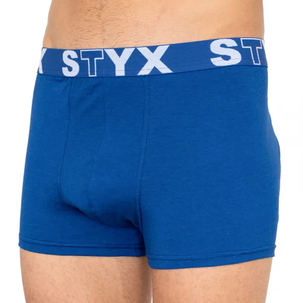 Pánske boxerky Styx športová guma nadrozmer tmavo modré (R968) 4XL, trenky