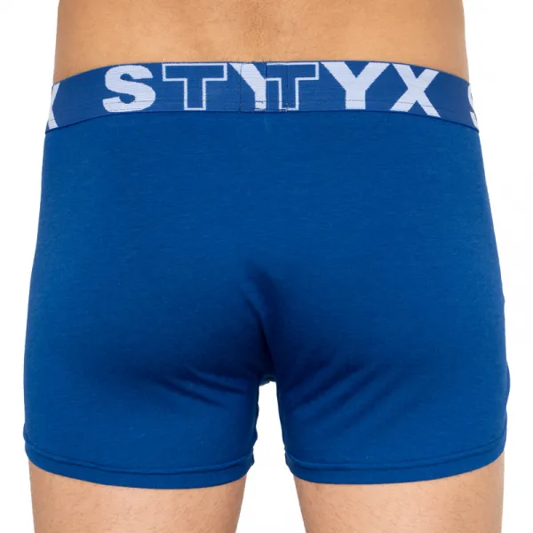 Pánske boxerky Styx športová guma nadrozmer tmavo modré (R968) 4XL, trenky