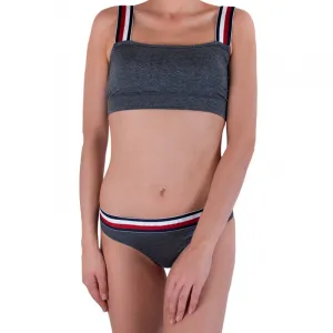 Dámska podprsenka Tommy Hilfiger sivá (UW0UW01220 091) S