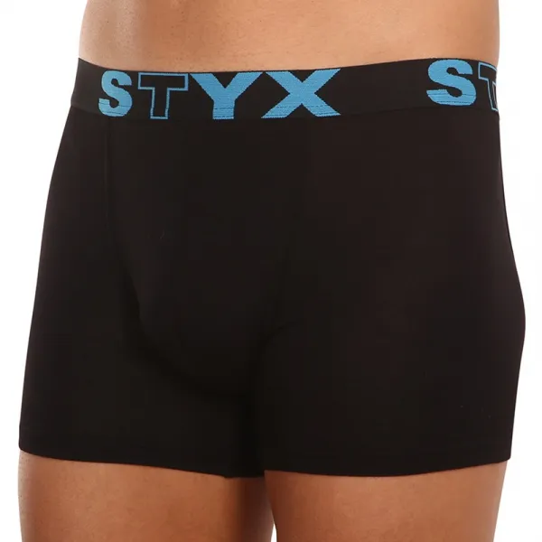 Pánske boxerky Styx long športová guma čierne (U961) M, trenky
