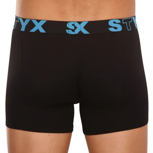 Pánske boxerky Styx long športová guma čierne (U961) M, trenky