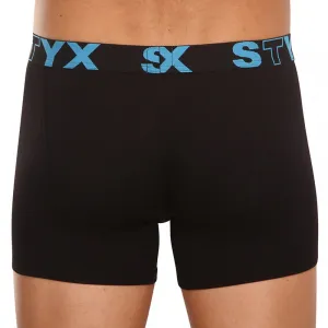 Pánske boxerky Styx long športová guma čierne (U961) M, trenky
