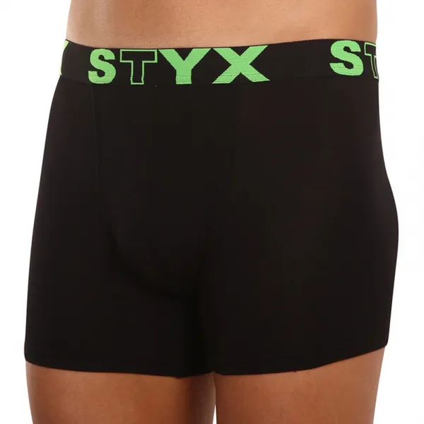 Pánske boxerky Styx long športová guma čierne (U962) M, trenky