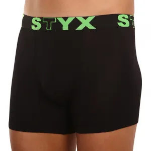 Pánske boxerky Styx long športová guma čierne (U962) M, trenky