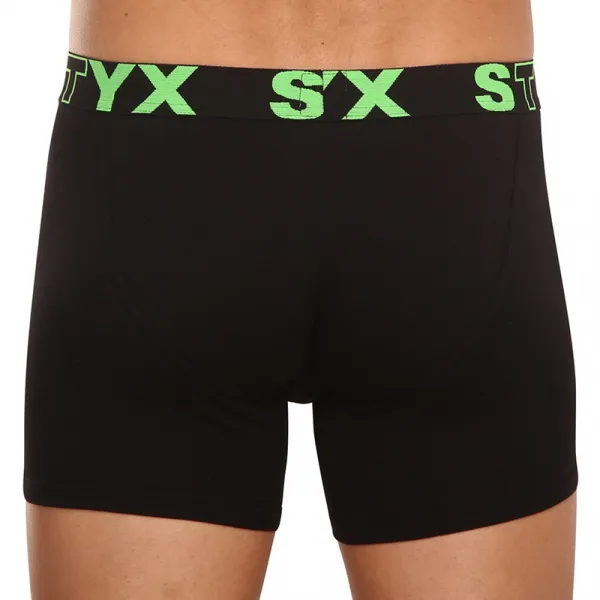 Pánske boxerky Styx long športová guma čierne (U962) M, trenky
