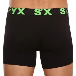 Pánske boxerky Styx long športová guma čierne (U962) M, trenky