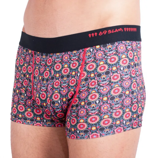 Pánske boxerky 69SLAM hip flower skull M, trenky
