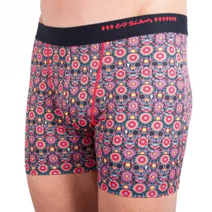 Pánske boxerky 69SLAM fit flower skull M, trenky