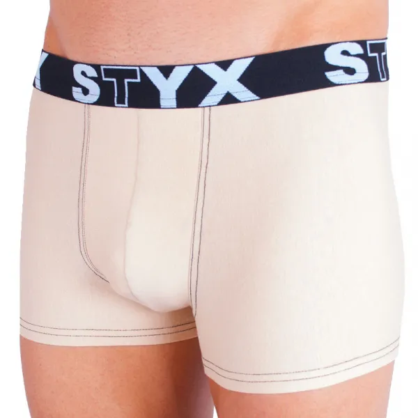 Pánske boxerky Styx športová guma béžové (G3) M, trenky