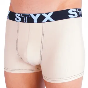 Pánske boxerky Styx športová guma béžové (G3) M, trenky
