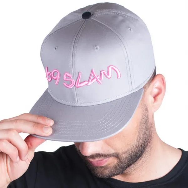 Šiltovka 69SLAM logo - JP sivá uni