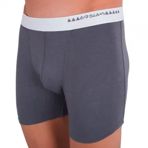 Pánske boxerky 69SLAM fit bamboo plain dark grey M, trenky