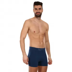 Pánske boxerky Gino bezšvové bambusové petrol (54004) M, trenky
