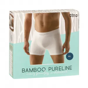 Pánske boxerky Gino bezšvové bambusové petrol (54004) M, trenky