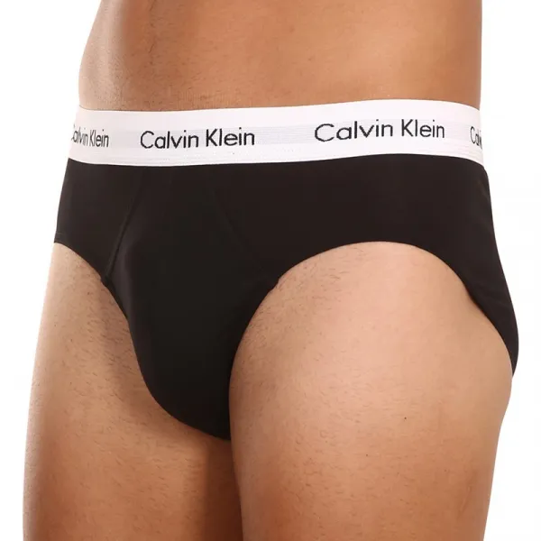 3PACK pánske slipy Calvin Klein čierne (U2661G-001) M