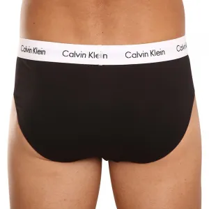 3PACK pánske slipy Calvin Klein čierne (U2661G-001) M