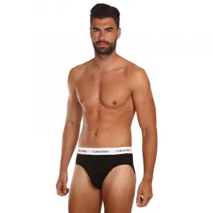 3PACK pánske slipy Calvin Klein čierne (U2661G-001) M