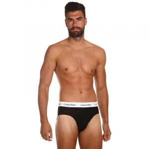 3PACK pánske slipy Calvin Klein čierne (U2661G-001) M