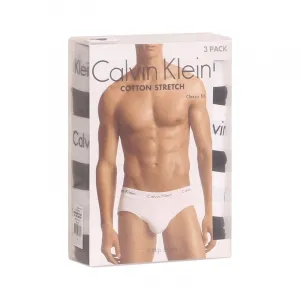3PACK pánske slipy Calvin Klein čierne (U2661G-001) M
