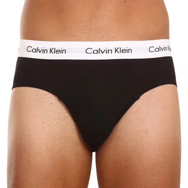 3PACK pánske slipy Calvin Klein čierne (U2661G-001) M