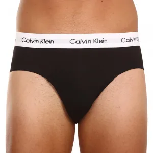 3PACK pánske slipy Calvin Klein čierne (U2661G-001) M