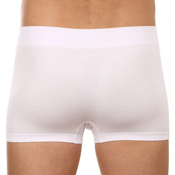 Pánske boxerky Gino bezšvové bambusové biele (53004) S, trenky
