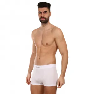 Pánske boxerky Gino bezšvové bambusové biele (53004) S, trenky