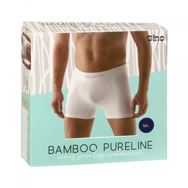 Pánske boxerky Gino bezšvové bambusové modré (54004) S, trenky