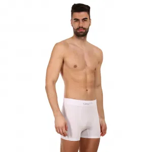 Pánske boxerky Gino bezšvové bambusové biele (54004) L, trenky