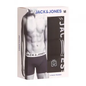 3PACK pánske boxerky Jack and Jones čierne (12081832 - black/black) M, trenky