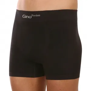 Pánske boxerky Gino bezšvové bambusové čierne (54004) S, trenky